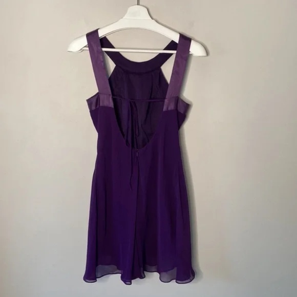 JS Boutique Purple Beaded Chiffon Dress - Picture 11 of 15